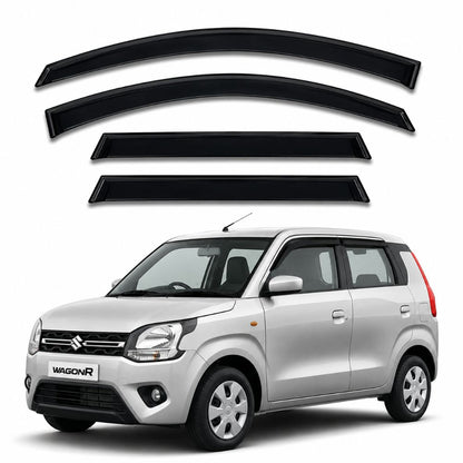 Galio Black Door Visor for Maruti Suzuki New Wagon R | Set of 4 | Black | Made in India
