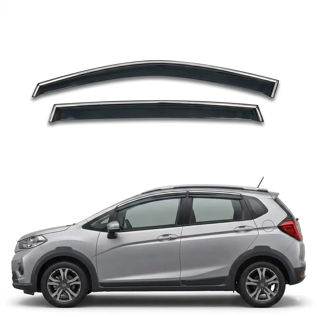 Galio Chrome Line Door Visor for Honda WR-V1stGen 2017 Onwards