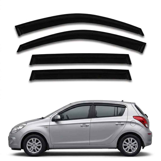 Galio Black Door Visor for Hyundai i20 Elite 2014 to 2020