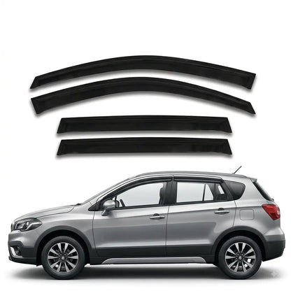 Galio Black Door Visor for Maruti Suzuki S Cross 2015 to 2022