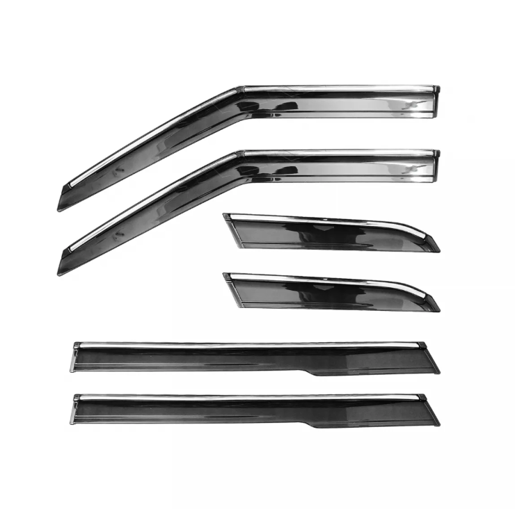 Galio Chrome Line Window Door Visor for Kia Carens (2022 onwards)