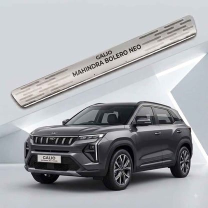 Galio Door Sill Guard for Mahindra Bolero Neo (2021 Onwards) | Stainless Steel | Scratch Protection | Set of 4 | Premium Finish