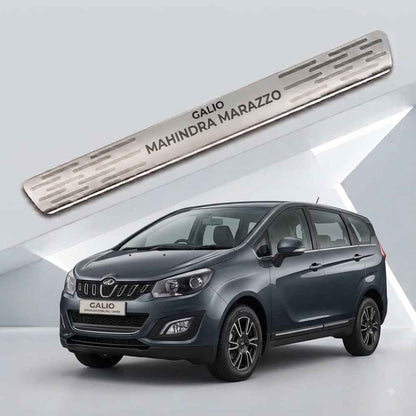 Galio Door Sill Guard for Mahindra Marazzo (2018 Onwards) | Stainless Steel | Scratch Protection | Set of 4 | Premium Finish