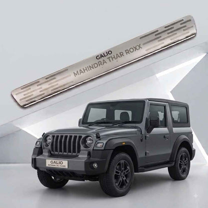 Galio Door Sill Guard for Mahindra Thar Roxx (2024 Onwards) | Stainless Steel | Scratch Protection | Set of 4 | Premium Finish