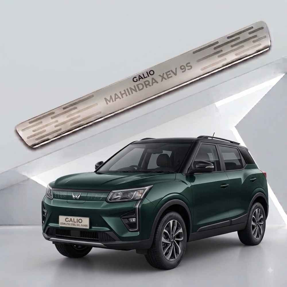 Galio Door Sill Guard for Mahindra XEV 9S | Stainless Steel | Scratch Protection | Set of 4 | Premium Finish
