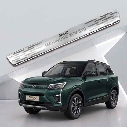 Galio Door Sill Guard for Mahindra XUV 3XO (2024 Onwards) | Stainless Steel | Scratch Protection | Set of 4 | Premium Finish