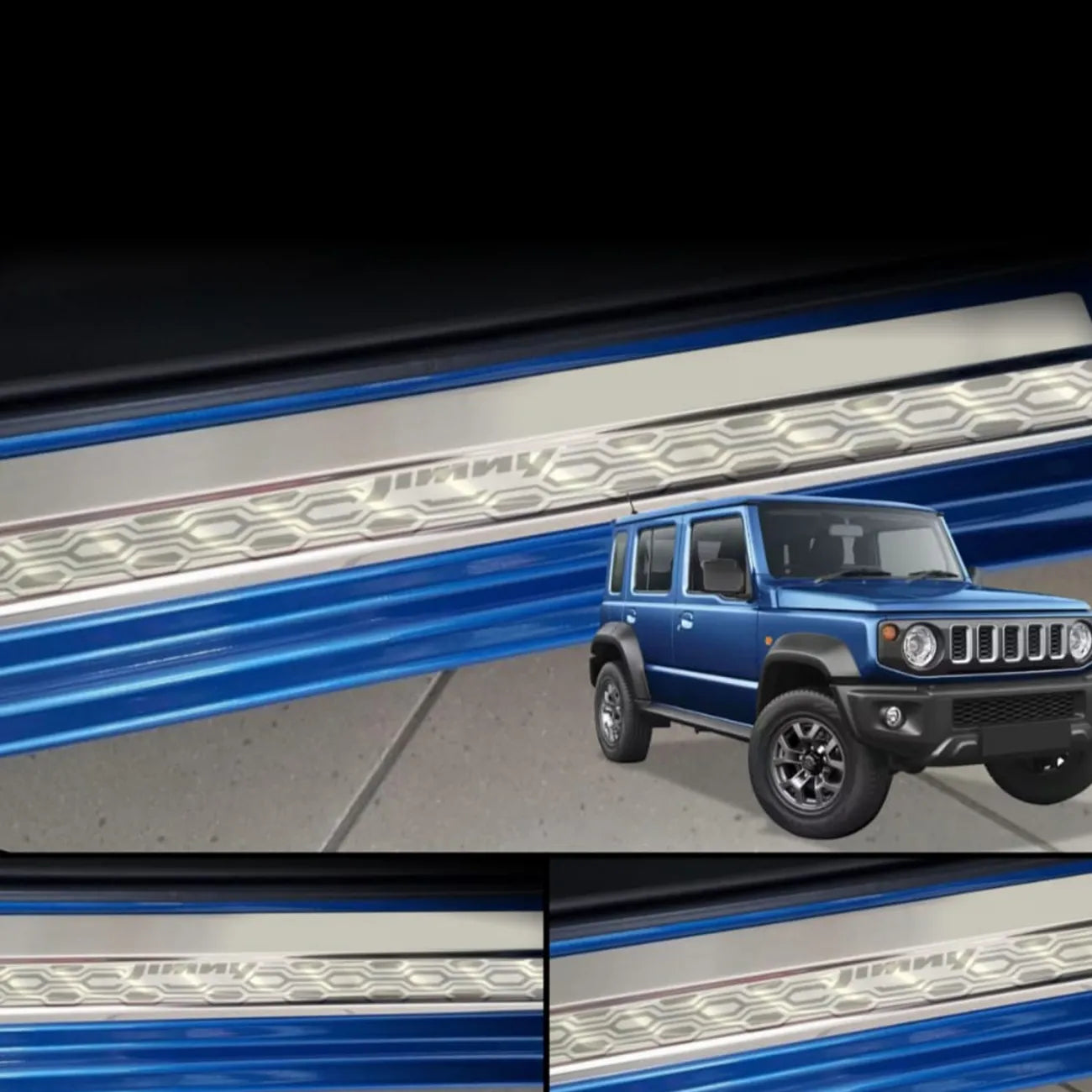 Galio Door Sill Guard for Maruti Suzuki Jimny 2023+ | SS Plate