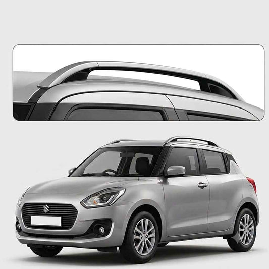 Galio Glossy Black Roof Rails for Honda Elevate 2023 Onwards | Set of 2 | Drill-Free Aesthetic Roof Styling