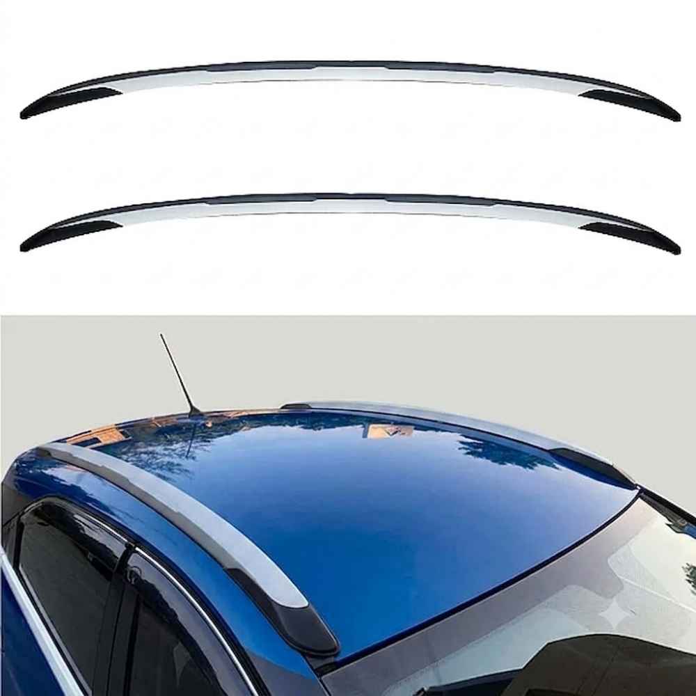 Galio Glossy Black Roof Rails for Tata Nexon 2017 Onwards | Set of 2 | Drill-Free Aesthetic Roof Styling