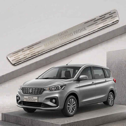 Galio Stainless Steel Door Sill Guards for Maruti Suzuki Fronx 2023 Onwards | Set of 4 Scuff Plates | Metal Threshold Protection
