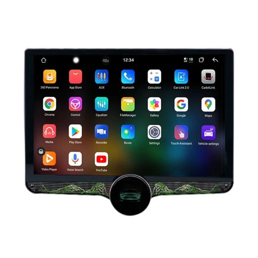 Gemstone 11.5 Inch 2K Resolution Android Car Player Single Physical Knob 4GB RAM 64GB Storage Wireless CarPlay