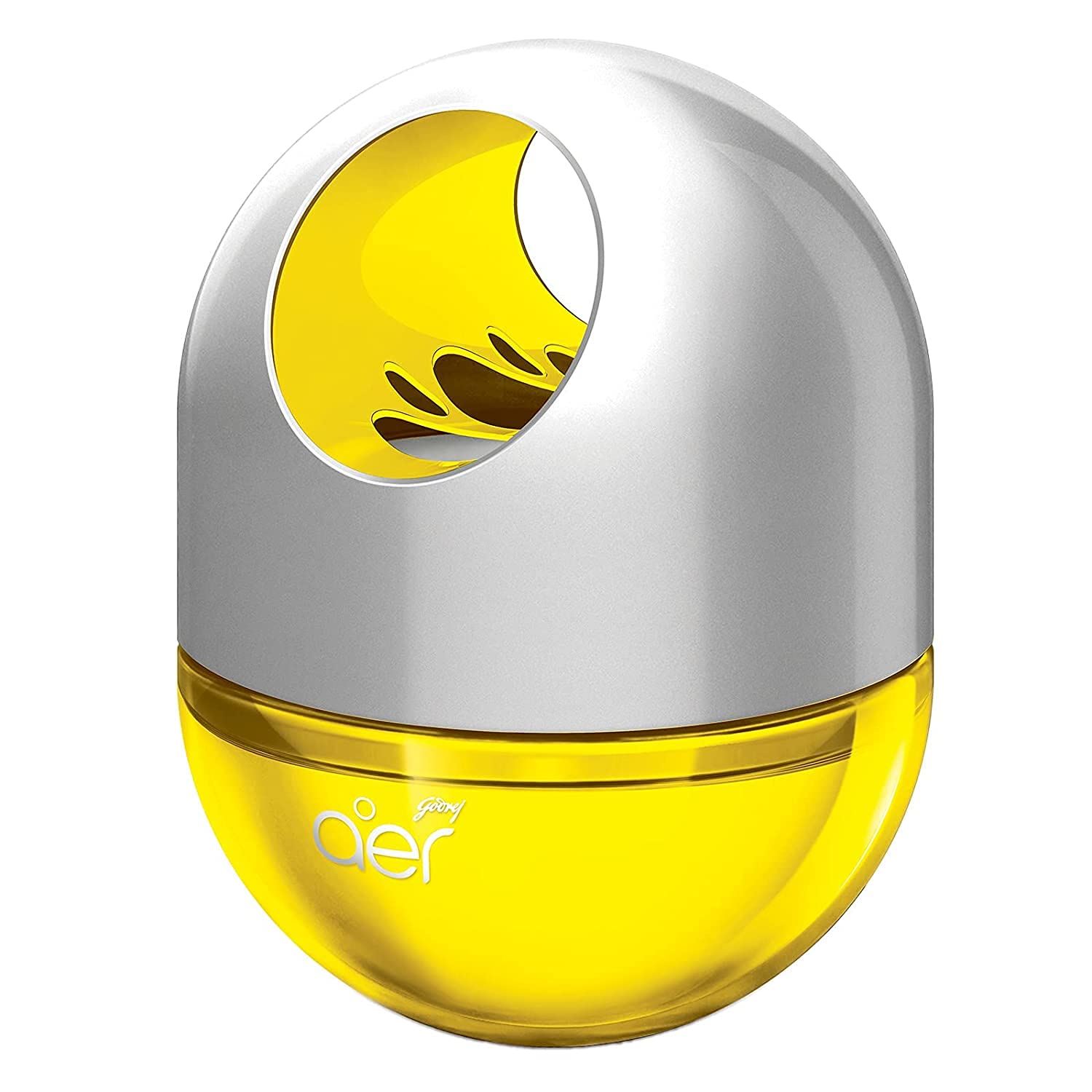 Godrej aer Twist car air freshener Sunny Citrus Blast 45g providing refreshing citrus fragrance with easy twist design for long lasting car interior freshness