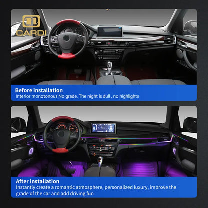 Cardi K4 Ambient Light Kit for Mahindra Thar Roxx (2024 Onwards) | 26-Piece Premium Interior Ambient Lighting System