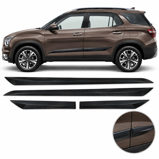 Techo Black Door Beading for Hyundai Alcazar 2021+ | OEM Design | Set of 4

