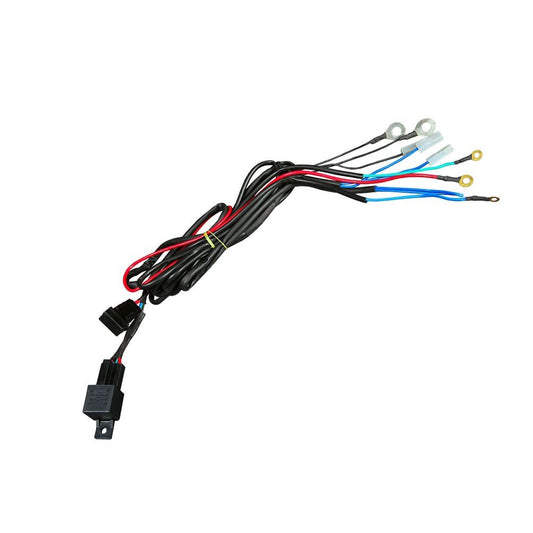Hella 12V horn relay wiring harness kit for safe car horn installation providing stable power connection and protecting vehicle electrical system from overload