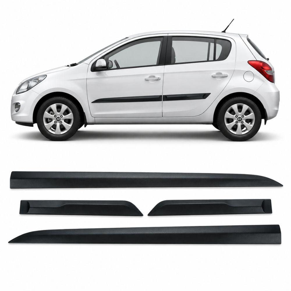 Techo Black Door Beading for Hyundai Elite i20 2009-2012 | OEM Design | Set of 4
