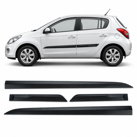 Techo Black Door Beading for Hyundai Elite i20 2009-2012 | OEM Design | Set of 4
