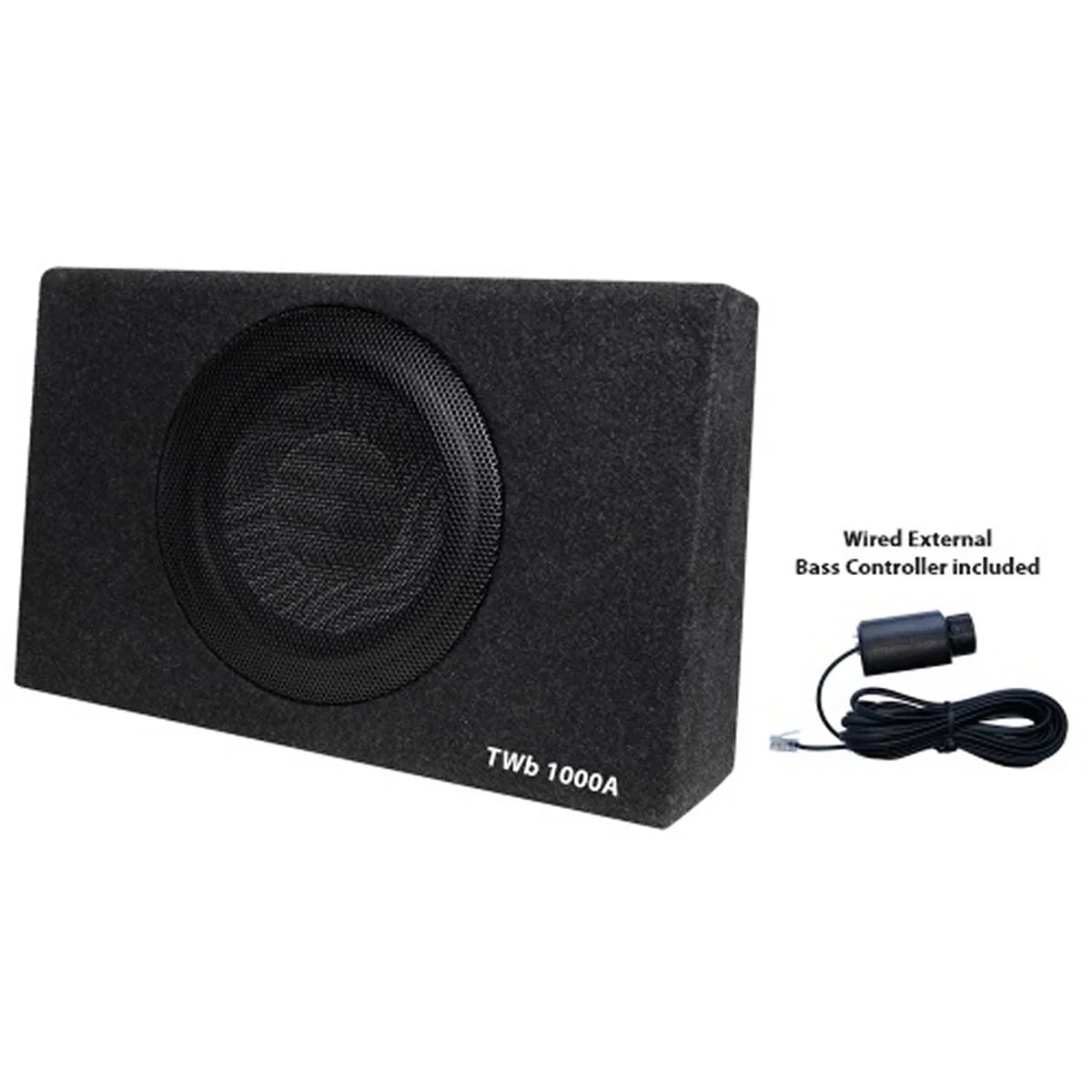 Blaupunkt TWB 1000A 10-Inch Class D Active Bassbox | 120W RMS | 480W Peak | External Bass Controller