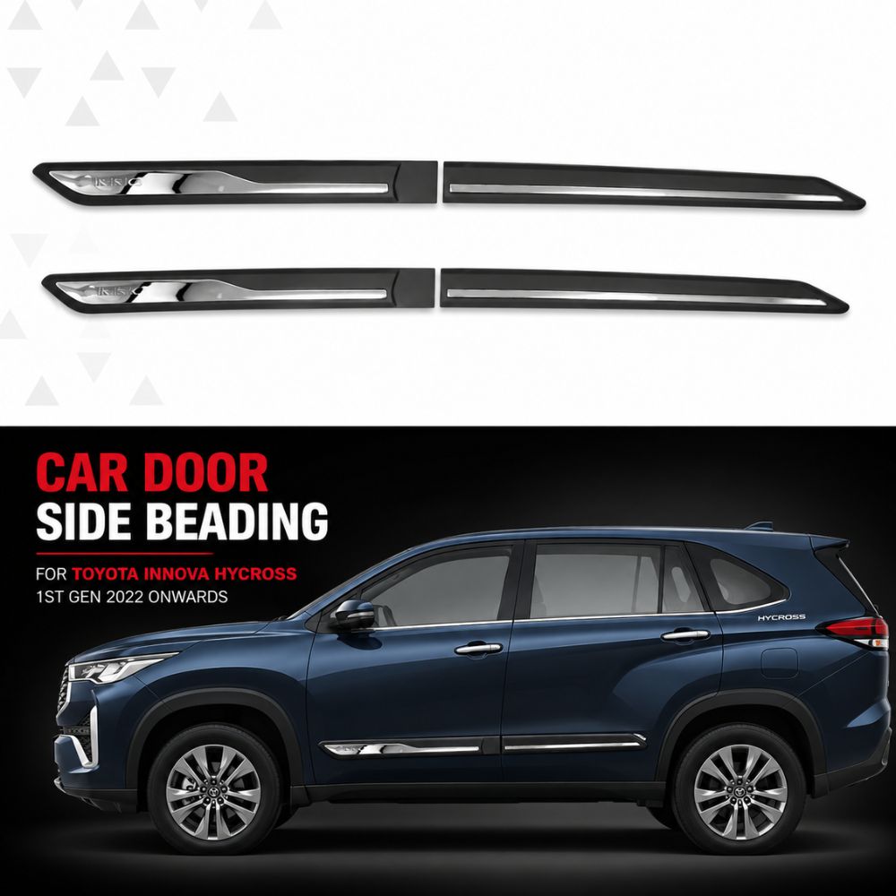 Imported Car Door Side Beading for Toyota Innova Hycross 1st Gen 2022 Onwards | Set of 4