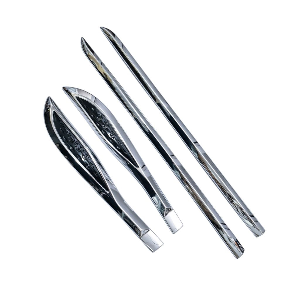 Imported OEM-Style Chrome Side Beading for Maruti Suzuki Baleno 2nd Gen 2022 Onwards | Set of 4 | Chrome