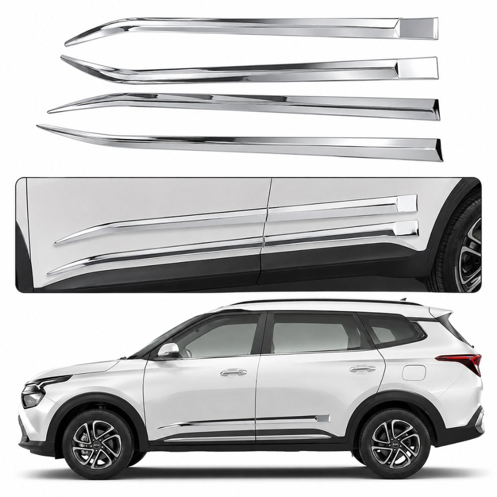 Imported OEM Chrome Car Door Side Beading for Kia Carens 1st Gen 2022 Onwards | Set of 4
