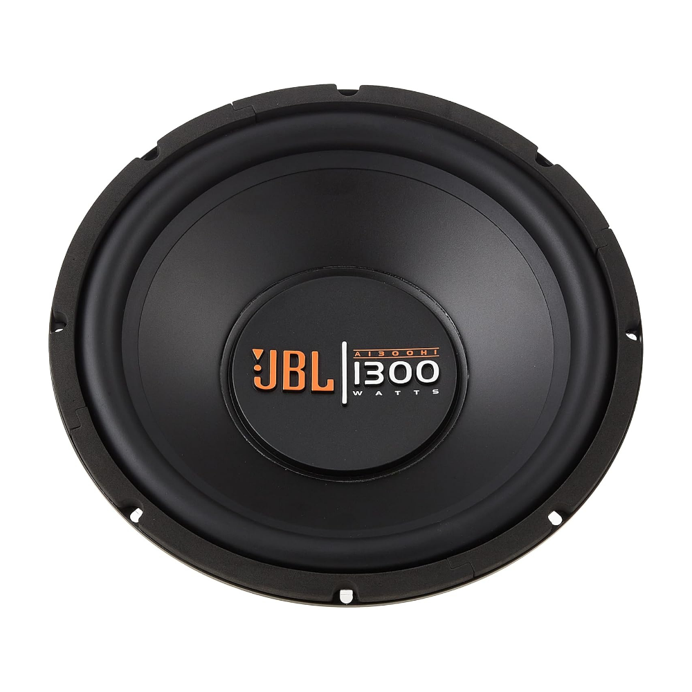 JBL A1300HI 1300W 12 inch wired subwoofer delivering deep bass and powerful car audio performance with durable construction and clear sound output