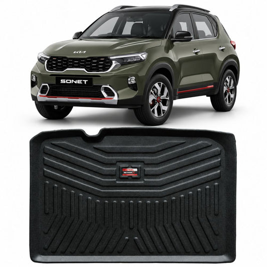 Techo X-Treme Custom Fit TPE Trunk Mat for Kia Sonet 2020+ | Tray Design | Raised Edges | Waterproof | All-Weather Boot Protection
