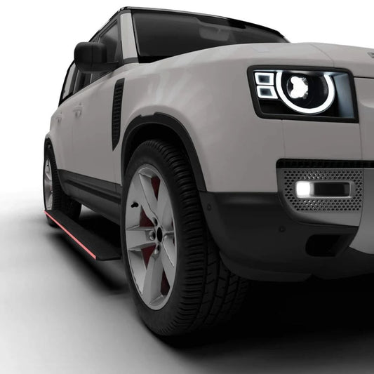 Land Rover Defender 110 2023+ Electric Side Step | With LED RGB Streamer Lights (App Controlled) or Without LED OEM Style | 300KG Load Capacity