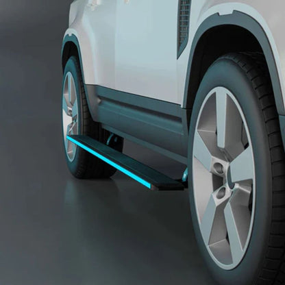 Land Rover Defender 130, 2020+ Electric Side Step with RGB Lights & App Control | 300KG Load Capacity | Automatic Opening | 1.5 Second Extension | ADC-12 Aluminium Alloy Body | 2 Years Warranty
