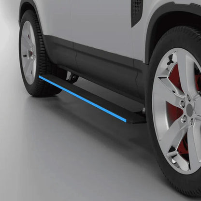 Land Rover Defender 90, 2020+ Electric Side Step with RGB Lights & App Control | 300KG Load Capacity | Automatic Opening | 1.5 Second Extension | ADC-12 Aluminium Alloy Body | 2 Years Warranty