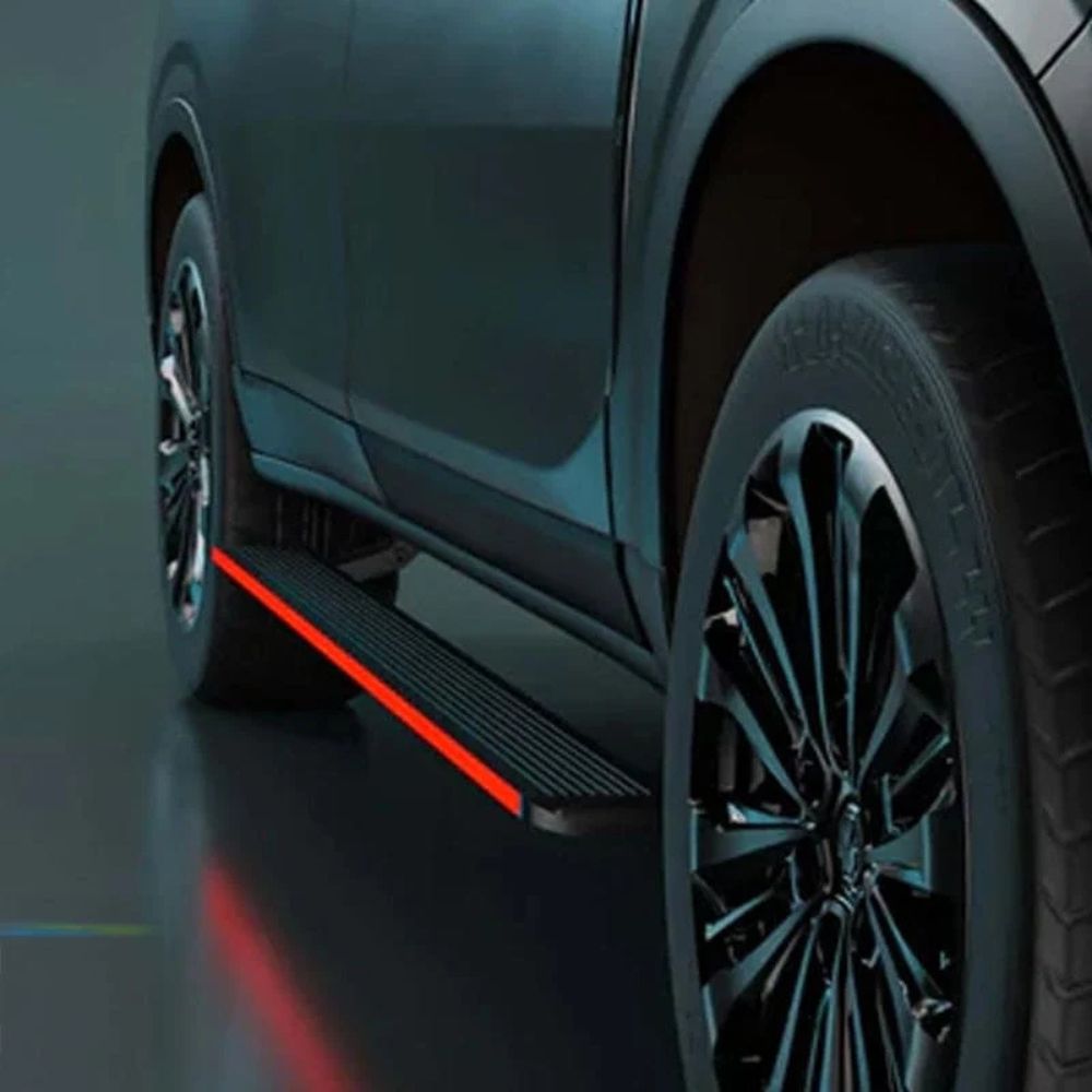 MG Motor Gloster 2020+ RGB Streamer Electric Side Step (App Controlled) | 300KG Load Capacity | Automatic Door Opening | 1.5 Second Extension | ADC-12 Aluminium Alloy Body | 2 Years Warranty