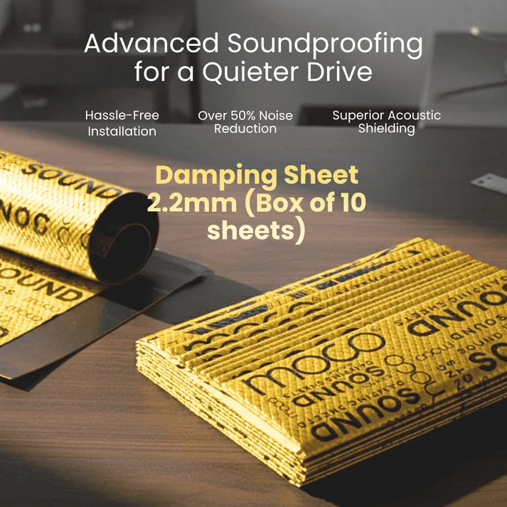 MOCO DS-02 Damping Sheet 2.2mm – Box of 10 Sheets for Car Sound & Vibration Reduction