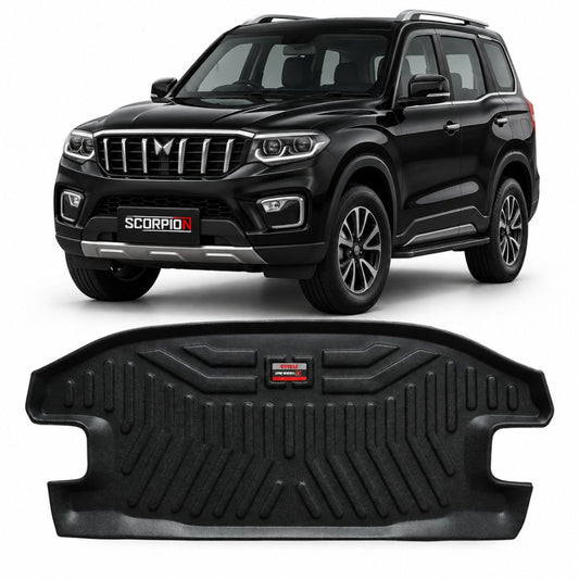Techo X-Treme Custom Fit TPE Trunk Mat for Mahindra Scorpio N 2020+ | Tray Design | Raised Edges | Waterproof | All-Weather Boot Protection
