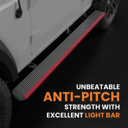 Mahindra Thar ROXX Electric Side Step with RGB Streamer Lights & App Control | 300KG Load Capacity | Automatic Opening | 1.5 Second Extension | ADC-12 Aluminium Alloy Body | 2 Years Warranty