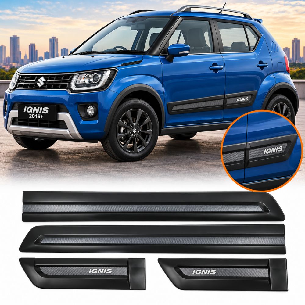 Techo Black Door Beading Maruti Ignis 2016+ Cladding Set of 4
