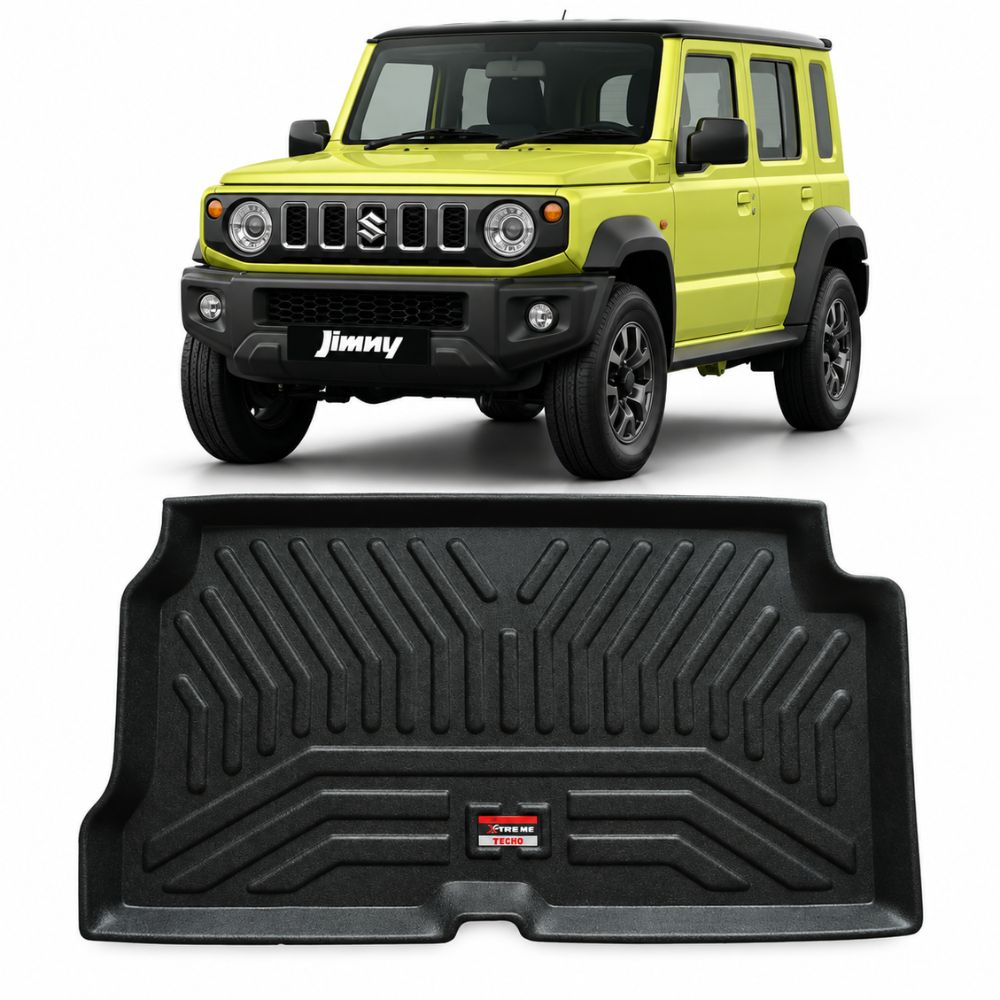 Techo X-Treme Custom Fit TPE Trunk Mat for Maruti Jimny 2023+ | Tray Design | Raised Edges | Waterproof | All-Weather Boot Protection
