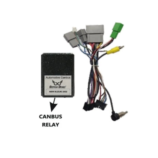Maruti Suzuki 2022–Present CANBUS Plug-and-Play Harness for Android Stereo Integration and OEM Info Retention.