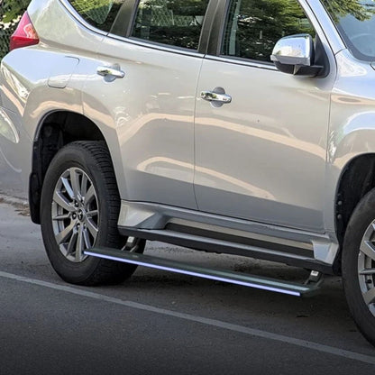 Mitsubishi Pajero 2019+ RGB Electric Side Step (App Controlled) | 300KG Load Capacity | Automatic Door Opening | 1.5 Second Extension | ADC-12 Aluminium Alloy Body | 2 Years Warranty