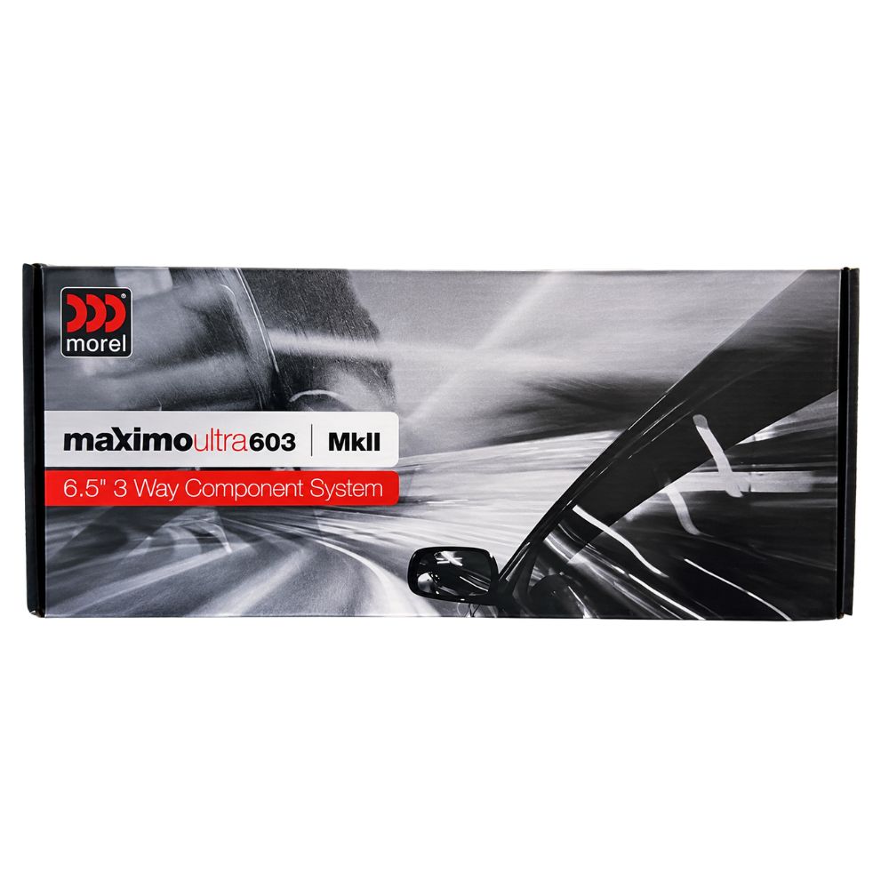 Morel Maximo Ultra 603 MKII 6.5-Inch 3-Way Component Speaker System | 180W Max | 100W RMS
