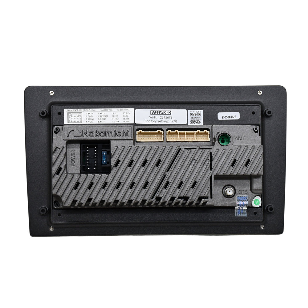 Nakamichi NAM5240T-A9Z – 9" Android Car Stereo | 2GB RAM + 32GB Storage | Wireless Apple CarPlay & Android Auto (Zlink)