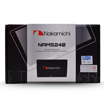 Nakamichi NAM5240T-A9Z – 9" Android Car Stereo | 2GB RAM + 32GB Storage | Wireless Apple CarPlay & Android Auto (Zlink)