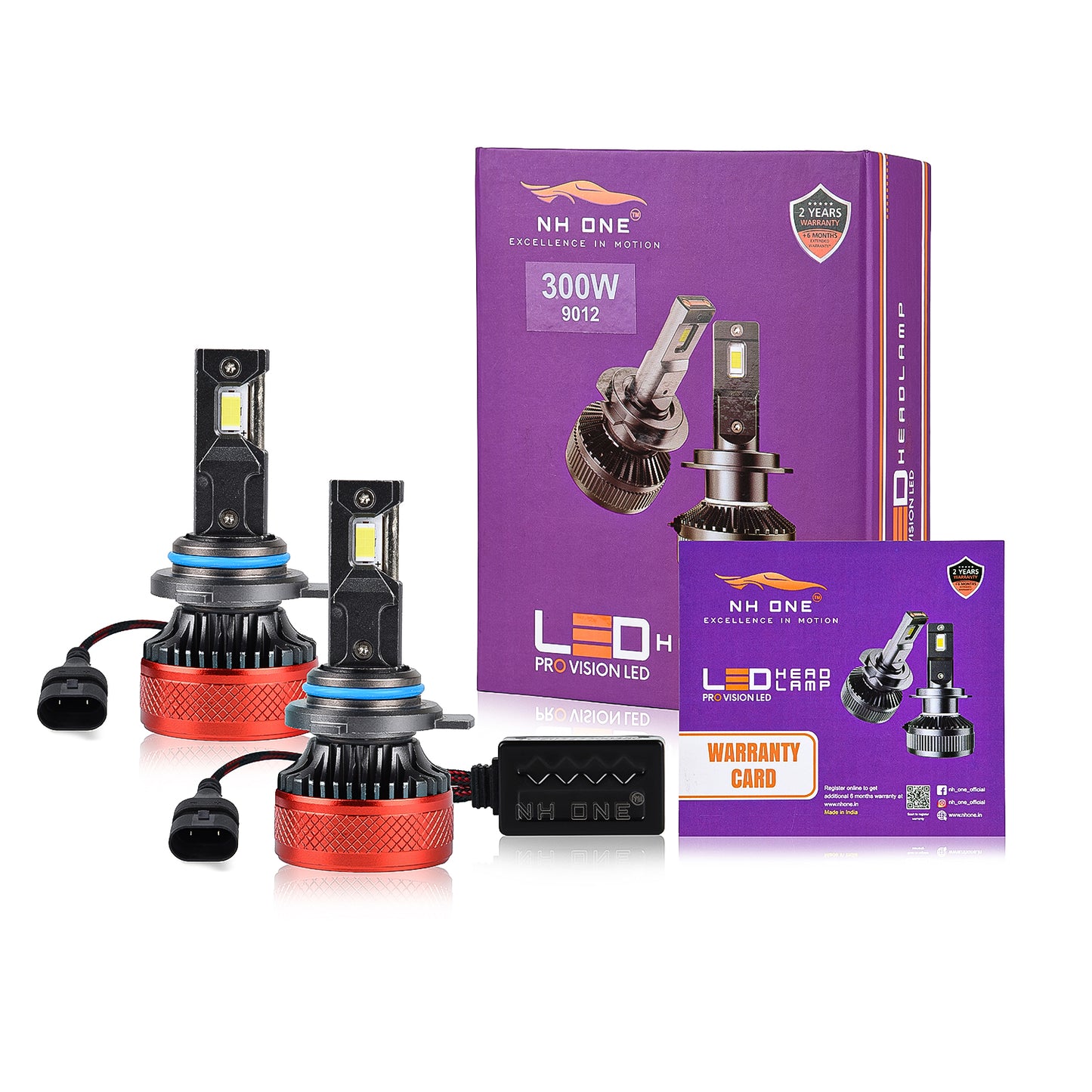NH ONE 300W Pro Vision 9012 HIR2 LED Headlight Bulb Extreme Brightness Kit
