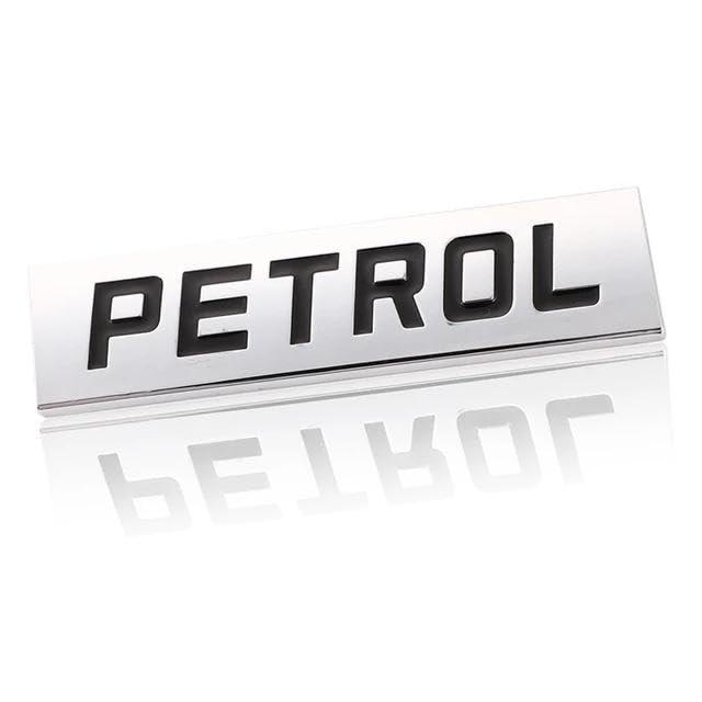 NH ONE petrol car emblem badge 3D metal letters monogram chrome and black finish premium exterior styling accessory for cars durable and easy to install