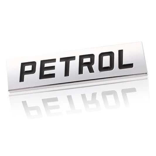 NH ONE petrol car emblem badge 3D metal letters monogram chrome and black finish premium exterior styling accessory for cars durable and easy to install