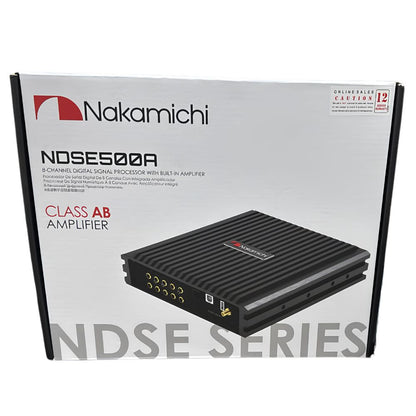 Nakamichi NDSE500A 8 Channel DSP Amplifier | 1040W Max Power | 4x100W Rated | USB Lossless | Bluetooth | External LCD Controller Support