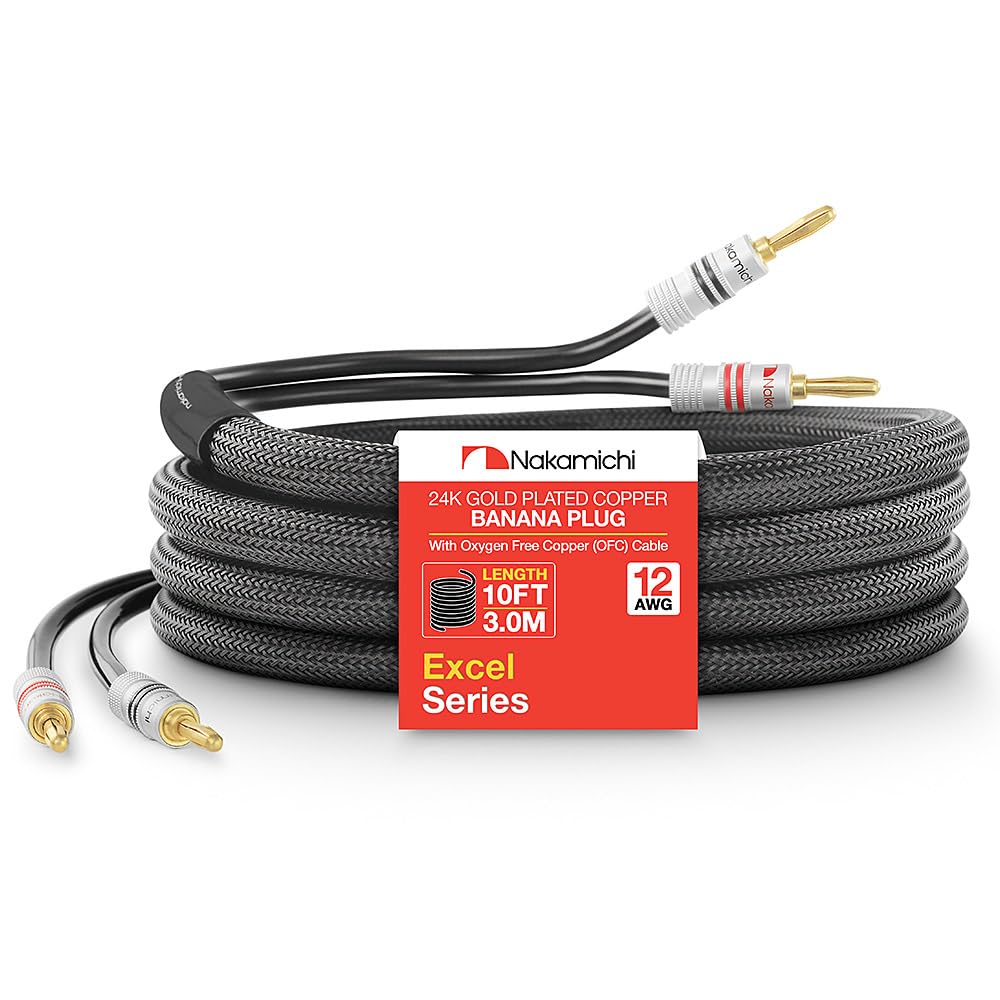 Nakamichi 12AWG Wiring Kit | OFC Speaker & Amplifier Cable