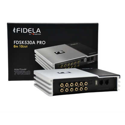 Nakamichi FDSK530A PRO Fidela DSP Power Amplifier with 8-Input and 10-Output Channels.