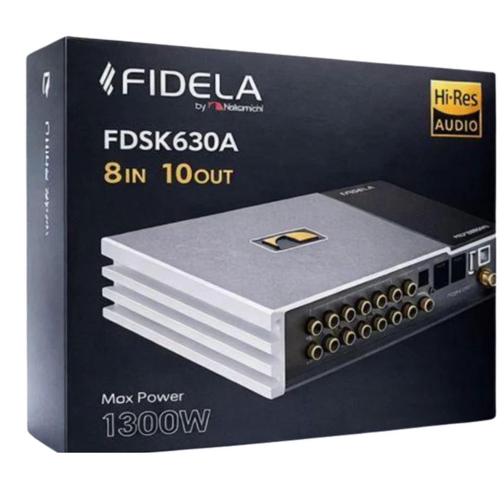 Nakamichi FDSK630A PRO Fidela Series 10-Channel Hi-Res DSP with Built-in 8-Channel Amplifier