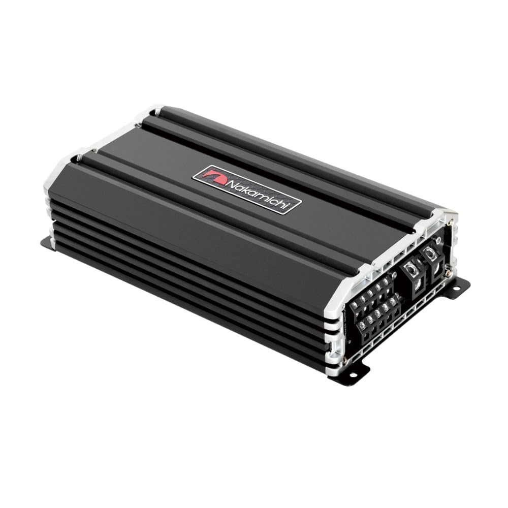 Nakamichi NHTD600.5 5-Channel Class D Car Amplifier with External Bass Knob Controller.