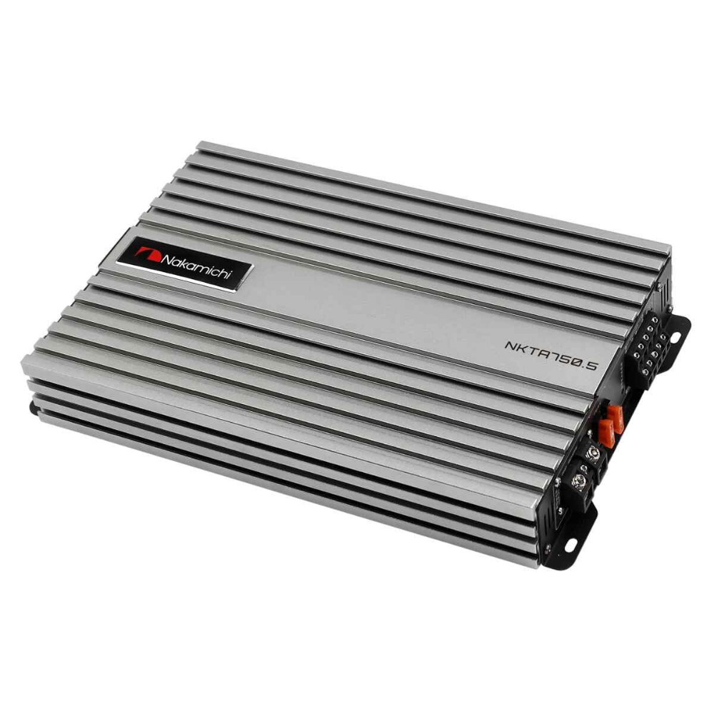 Nakamichi NKTA750.5 5-Channel Class A/B High-Performance Car Power Amplifier in Black.